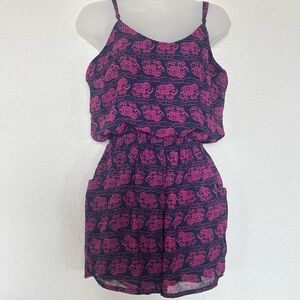 Navy and Pink Strappy romper